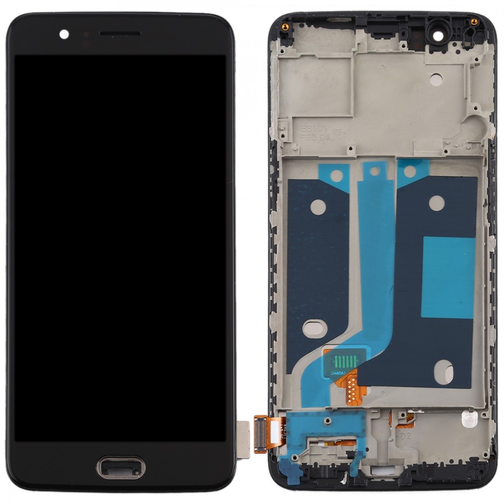 TFT Material LCD Screen and Digitizer Full Assembly with Frame for OnePlus 5 A5000 (Black) Other Replacement Parts OnePlus 5